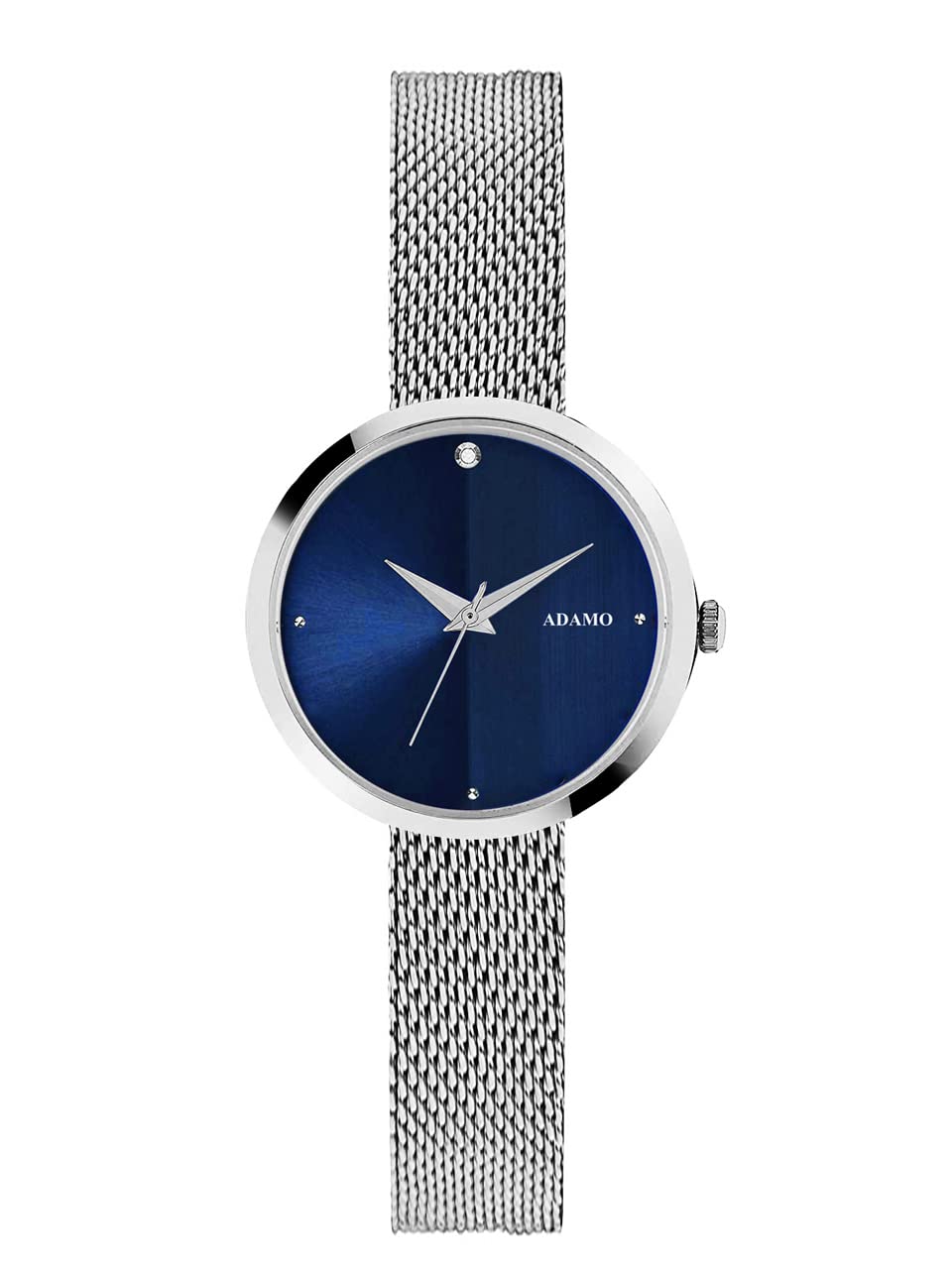 ADAMO Analog Womens Watch (Blue & Silver Dial Silver Colored Strap) (B0BJ769HLB) Amazon Price History, Amazon Price Tracker