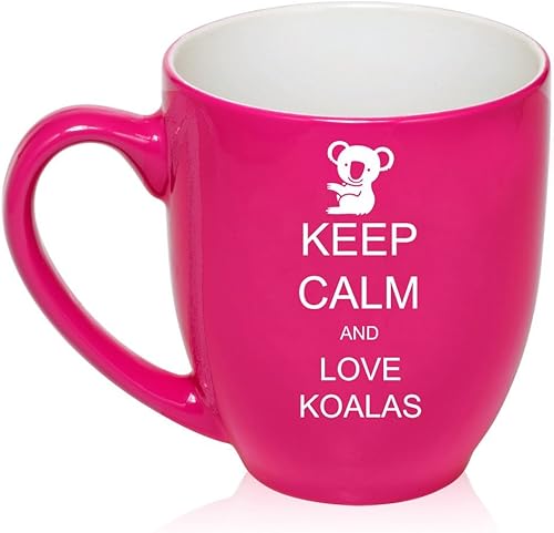 Miniatura 2 de Taza de cerámica grande de 16 onzas para café o té, taza de vidrio Keep Calm and Hop on Frog (naranja)