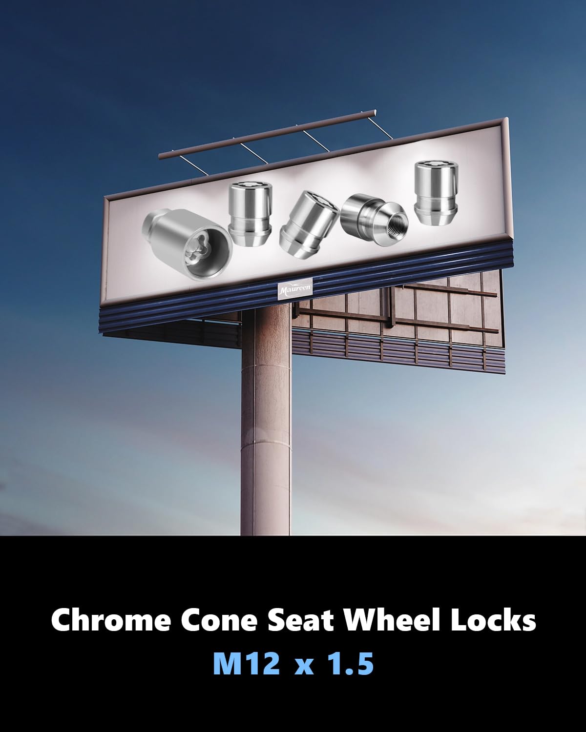 Wheel Locks | Wheel Locks Lug Nuts | M12 x 1.50 Locking Lug Nuts| Fit for Honda Civic Accord Toyota Tacoma Camry Corolla Acura Chrysler Hyundai Kia Lexus Mazda and more 13/16