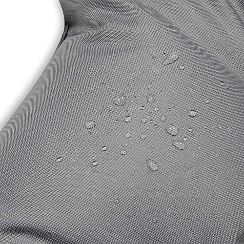 Superkissen24. Sun Lounger Cushion Seat Pad - Set of 2 Cushions 48x96 cm - Seat cover for Sunbeds, Garden Chairs, Loungers, Seatings - Outdoor/Indoor Relaxer Chair Pillow - Waterproof - Grey