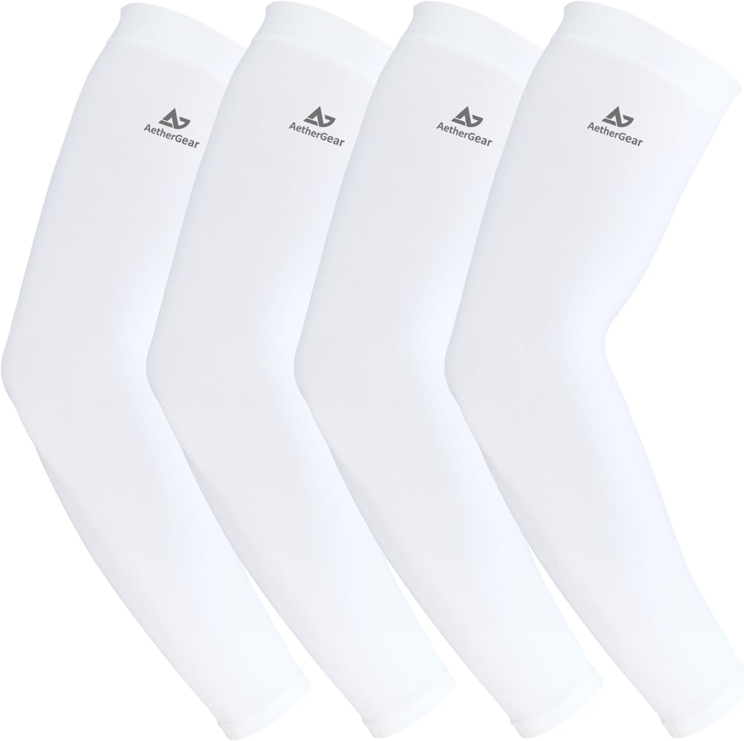 Sport Arm Sleeve 4 pack (2 pairs) - Premium Soft & Lite Sheer for Active and Everyday Wear