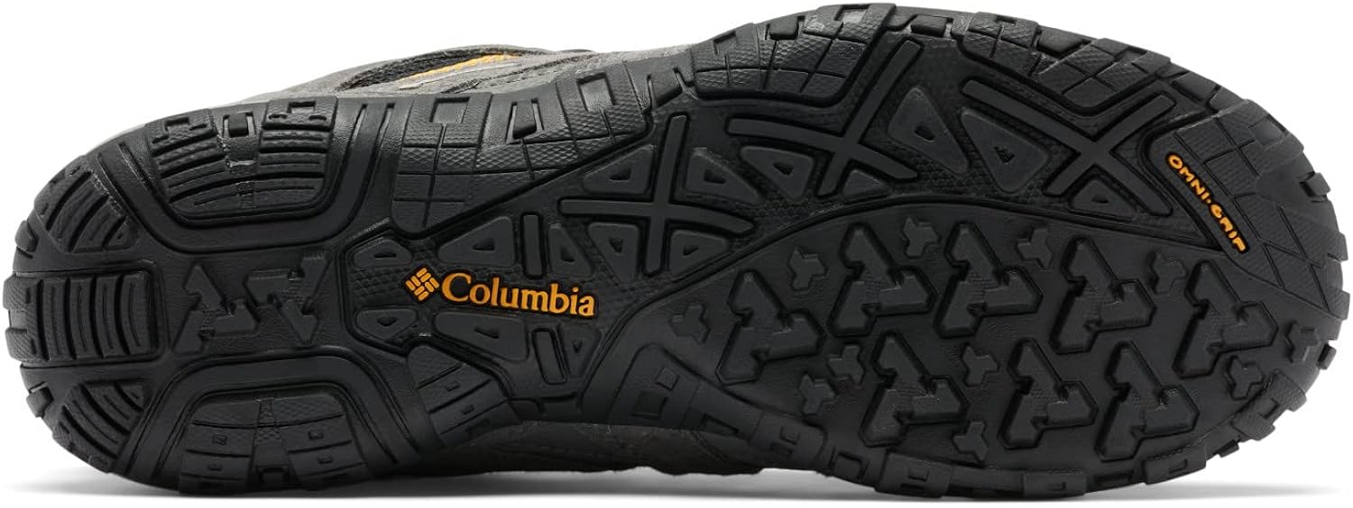Columbia Men's REDMOND WATERPROOF Wide Hiking Shoe 7.5 D US Black, Squash