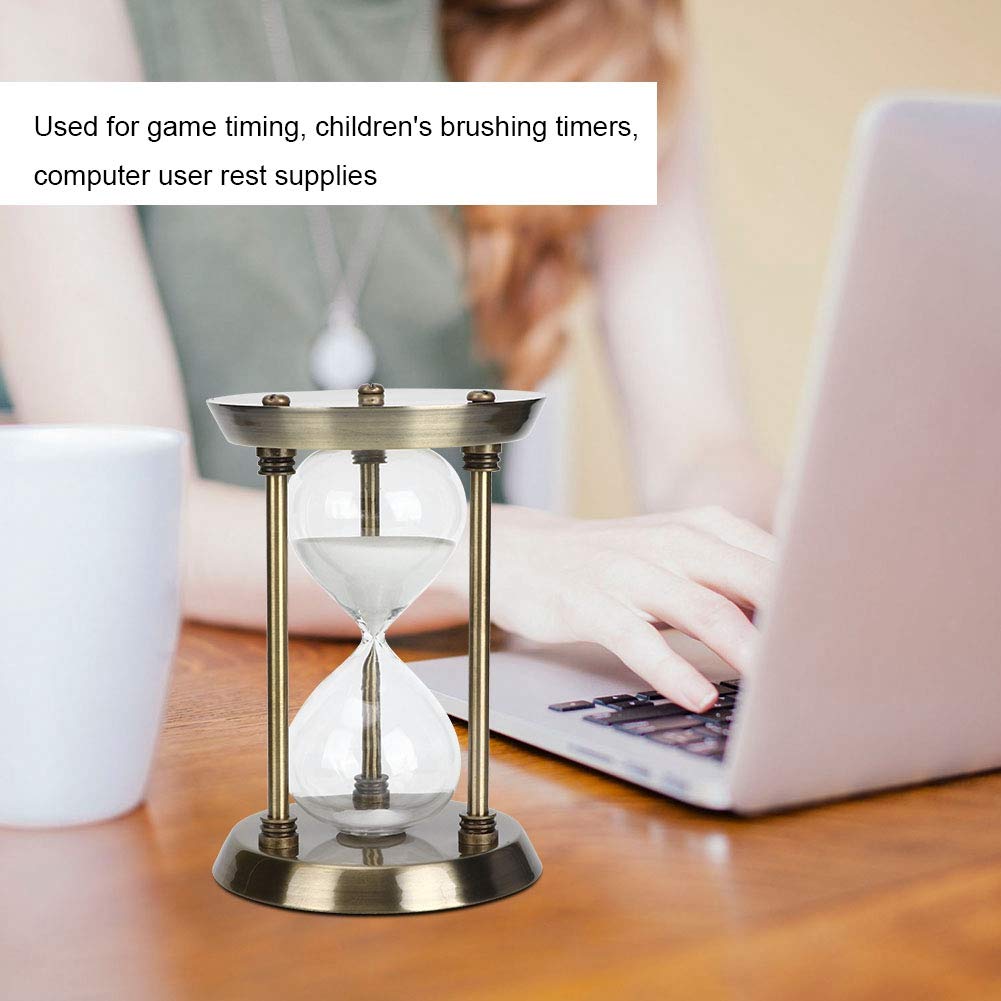 Temporizador de reloj de arena para niños y decoración del hogar, 4.75 pulgadas, juego de accesorios de mesa mediano para amigos de la escuela
