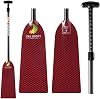 Z&J SPORT Dragon Boat Paddle Carbon Shaft KevlarInnegra Blade, IDBF Approved Paddle 110-132cm Adjustable