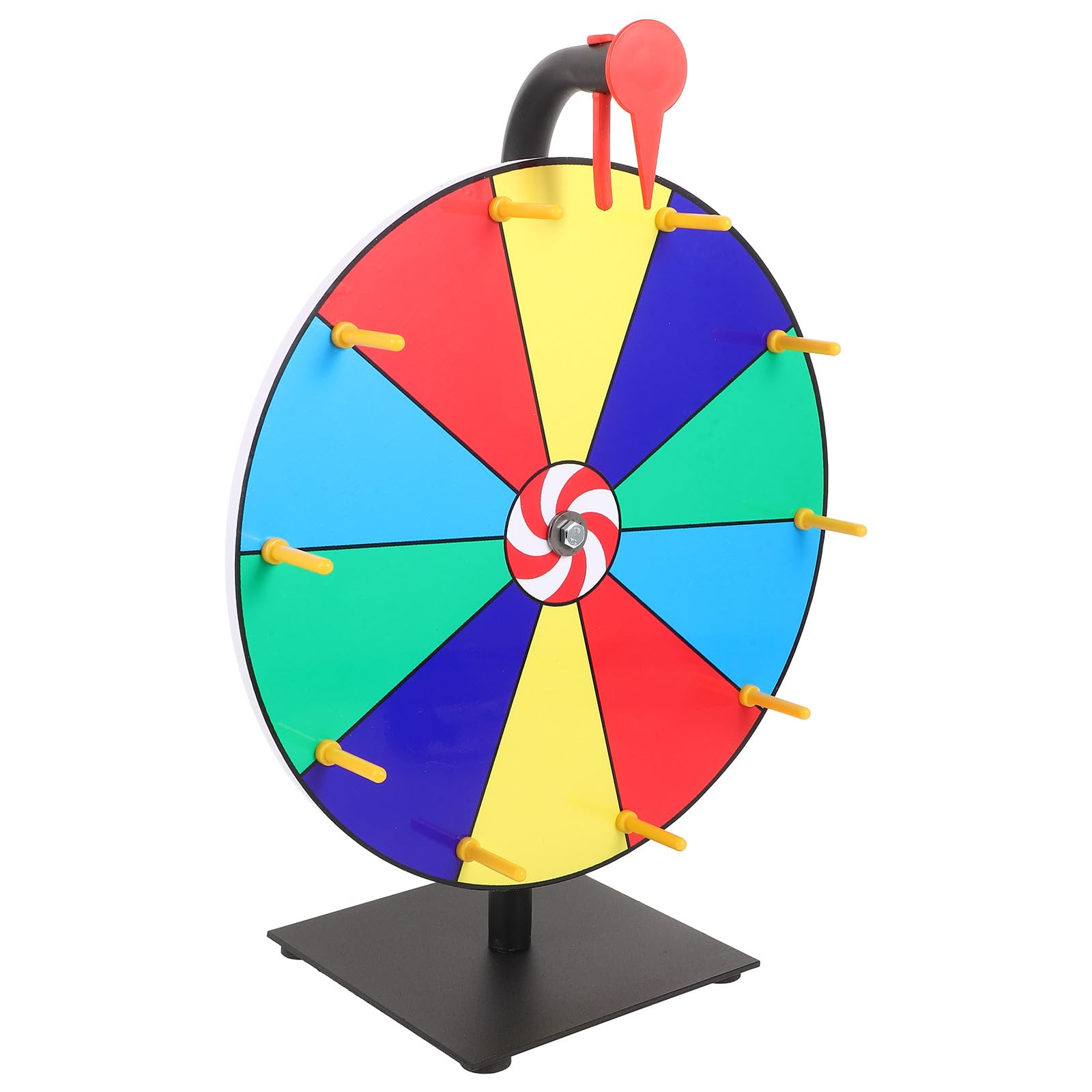 Ruota dei Premi da Tavolo 30 Cm Girevole per Giochi di Società e Forniture per Feste, Giradischi della Lotteria Portatile, Accessorio Multiuso per Eventi e Ricompense