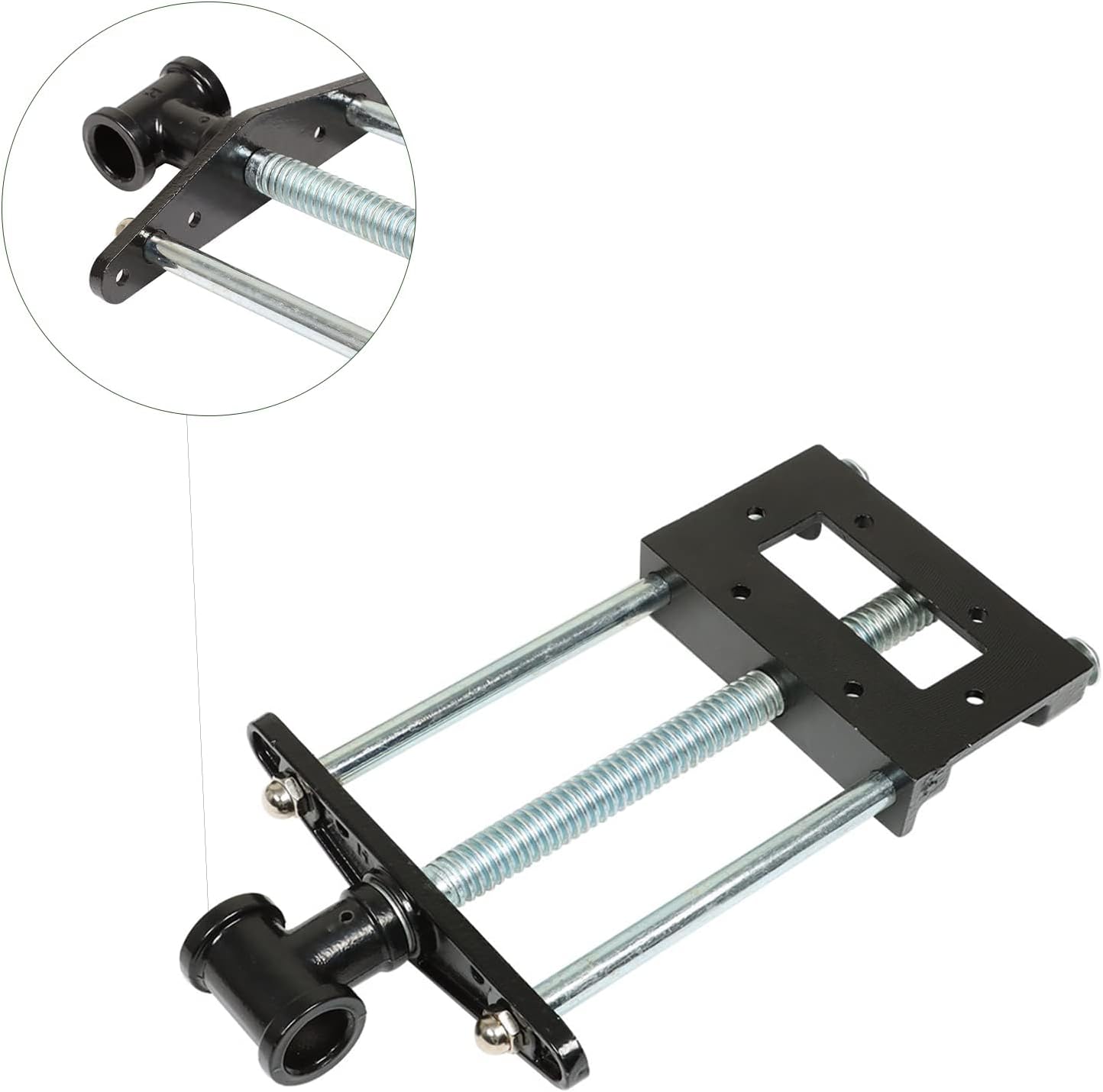 marddpair Woodworking Bench Vise 9 Inch Front Screw Vise Fit for Work bench Chrome Plating Leg Vise