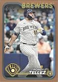 2024 TOPPS GOLD #343 ROWDY TELLEZ /2024 MILWAUKEE BREWERS MLB