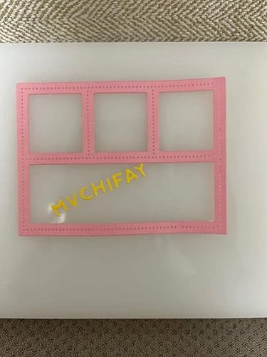 Miniatura 6 de Mvchifay Troqueles de corte de marco de ventana para hacer tarjetas, troquelados de metal, herramienta de álbumes de recortes, plantilla de