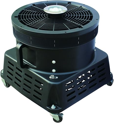 XPOWER BR-460L - Soplador de tubo resistente a la intemperie de 1 HP con luces LED brillantes para funcionamiento día/noche (18 pulgadas de