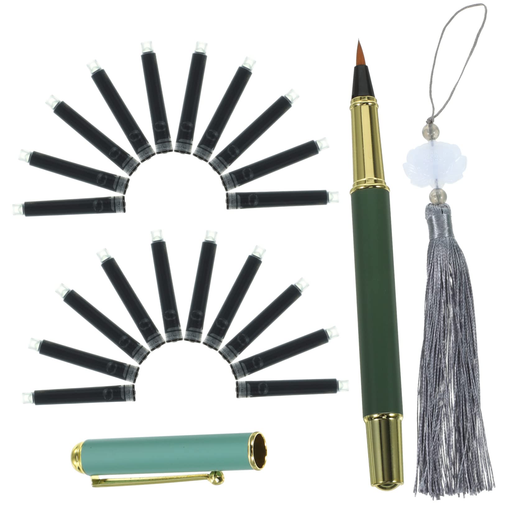 5sätze Wiederbefüllbarer Pinselstift Für Kalligraphie Aquarellmalerei Und Zeichnen Inklusive Tintenpatronen Und Quaste Für Anfänger Und Fortgeschrittene