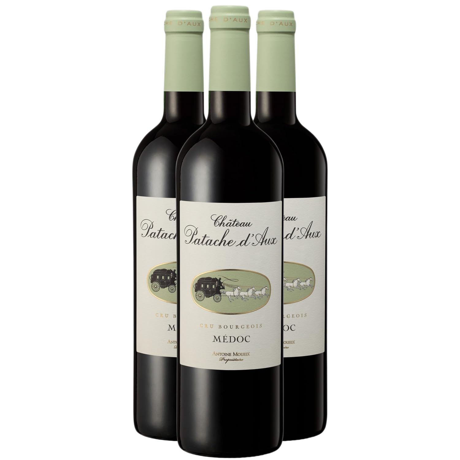 Château Patache d'Aux Médoc Cru Bourgeois - Rouge 2015 - Vin Rouge de Bordeaux (3x75cl)