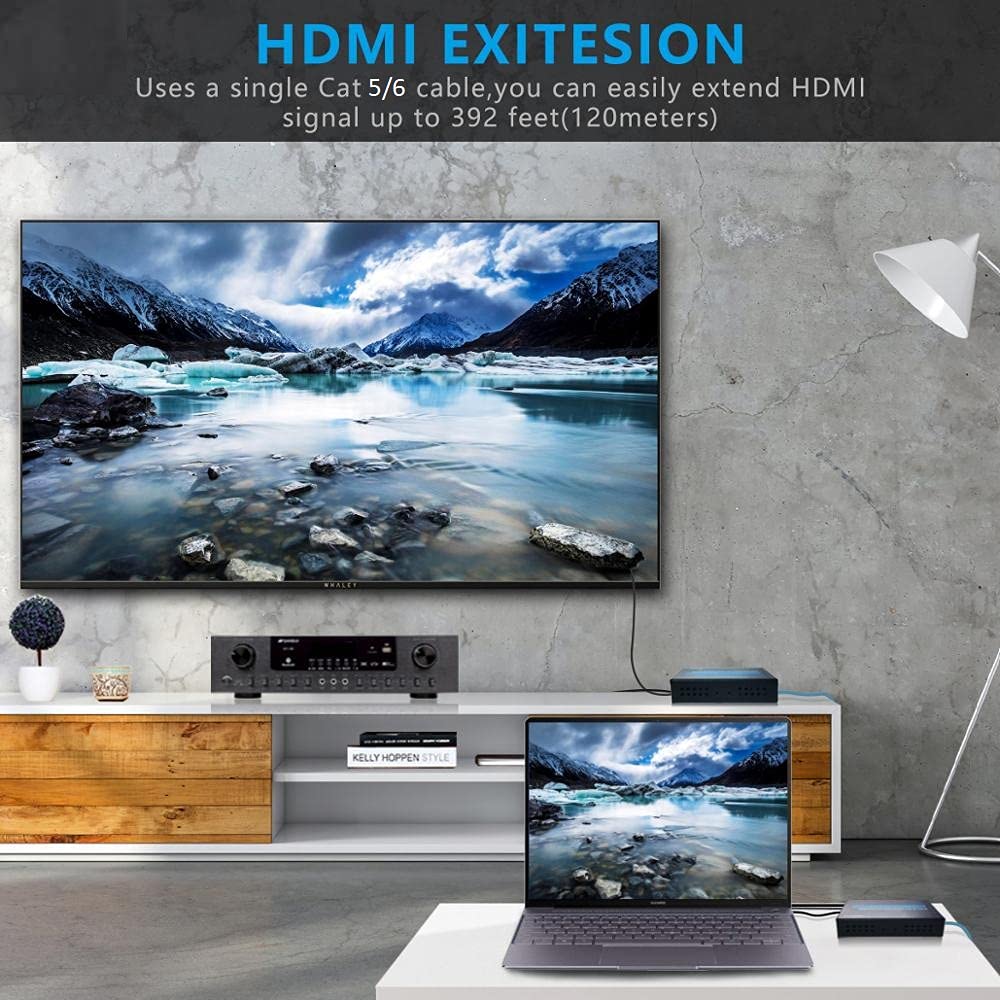 Sheng Jie Prolunga Hdmi 120m Prolunga Cavo Singolo Hdmi A Supporto Estensione Rj45 Ir Infrarossi HD 1080p