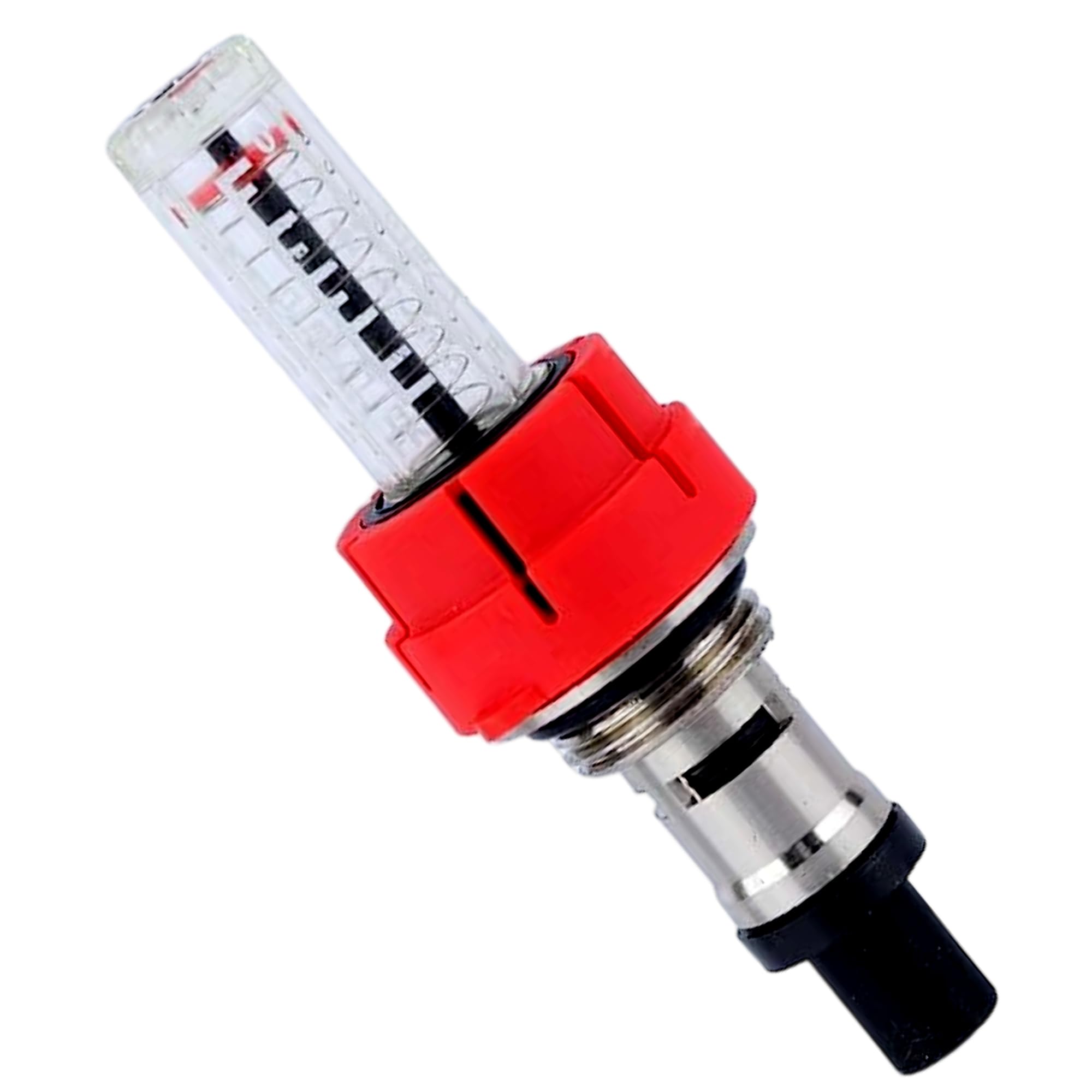 Débitmètre 1/2" Rotamètre Distributeur De Chauffage Au Sol Mesure Du Débit D'eau Raccord De Réduction En Laiton Robuste Inclus