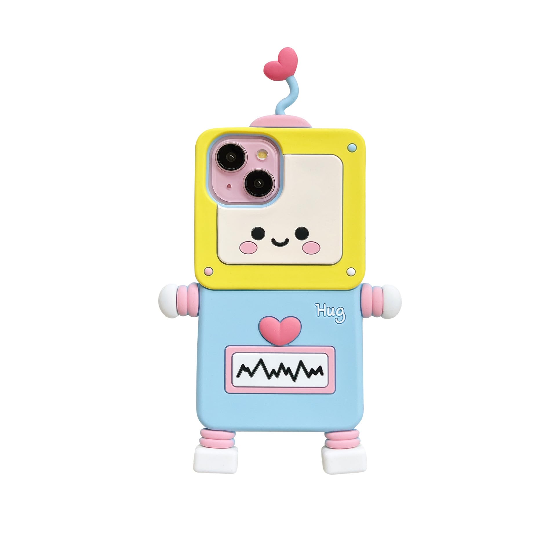 Coque silicone souple iPhone 17 Pro Max robot évite les rayures de l'appareil photo - 8