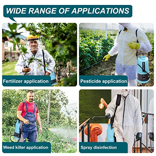 Lawnful 2.1 Gallon Battery Powered Sprayer For Long Time Spray, Garden Sprayer & Weed Sprayer With Adjustable Sprayer Wand And Multiple Nozzles #TOP7