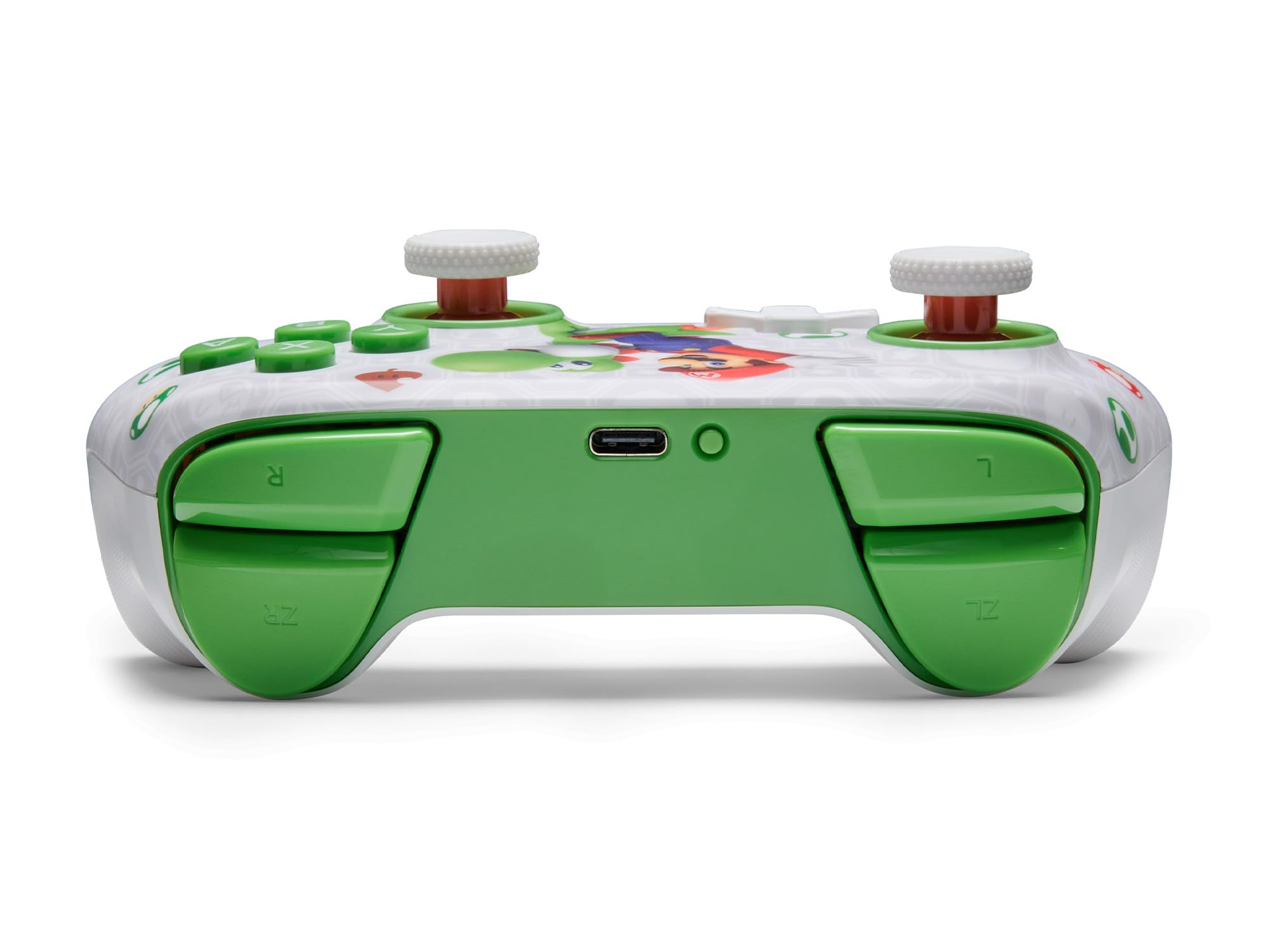 Bezprzewodowy kontroler PowerA Advantage do Nintendo Switch 2 - Mario i Yoshi, oficjalna licencja, efekty Halla, mapowalne przyciski, kontroler Pro, przycisk C, wbudowane sterowanie ruchem