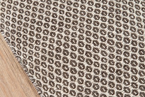Momeni Rugs Mesa Collection, 100% Wool Hand Woven Flatweave Transitional Area Rug, 8' X 10', Brown #TOP4