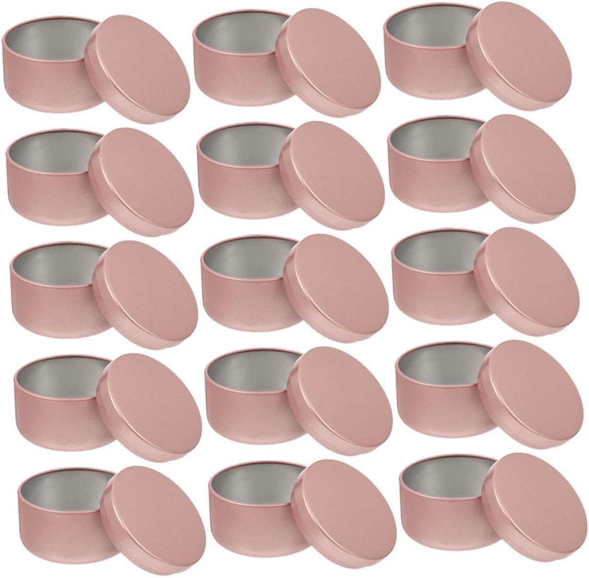 Holibanna Pcs Aluminum Candle Tins for Candle Making Durable Storage Jars with Smooth Surface for Candies and Fragrance Compact Design for Travel