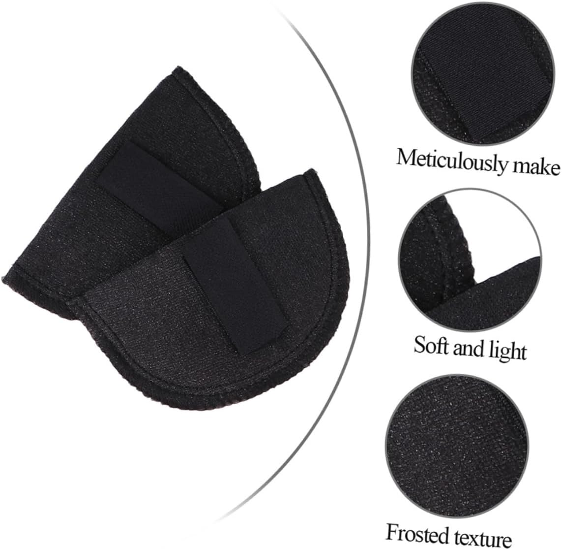 NUOBESTY 16pairs Self-Adhesive Shoulder Pads of Breathable Sponge Shoulder Enhancers for Women Clothing Washable Reusable
