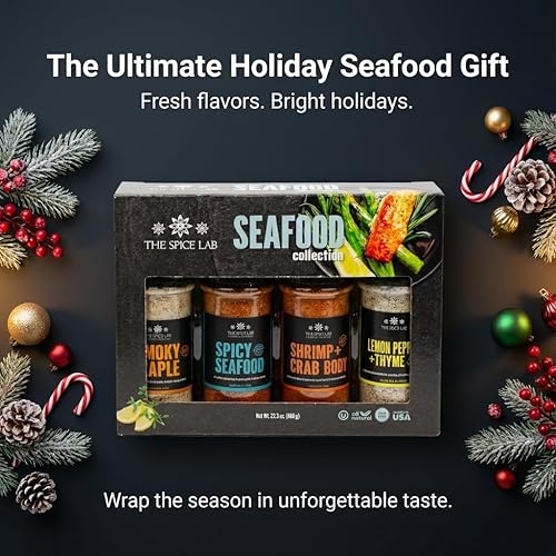 Miniatura 2 de The Spice Lab Set de condimentos de mariscos - Eleva tu viaje culinario con nuestro condimento de pescado - Explora el espectacular condimento