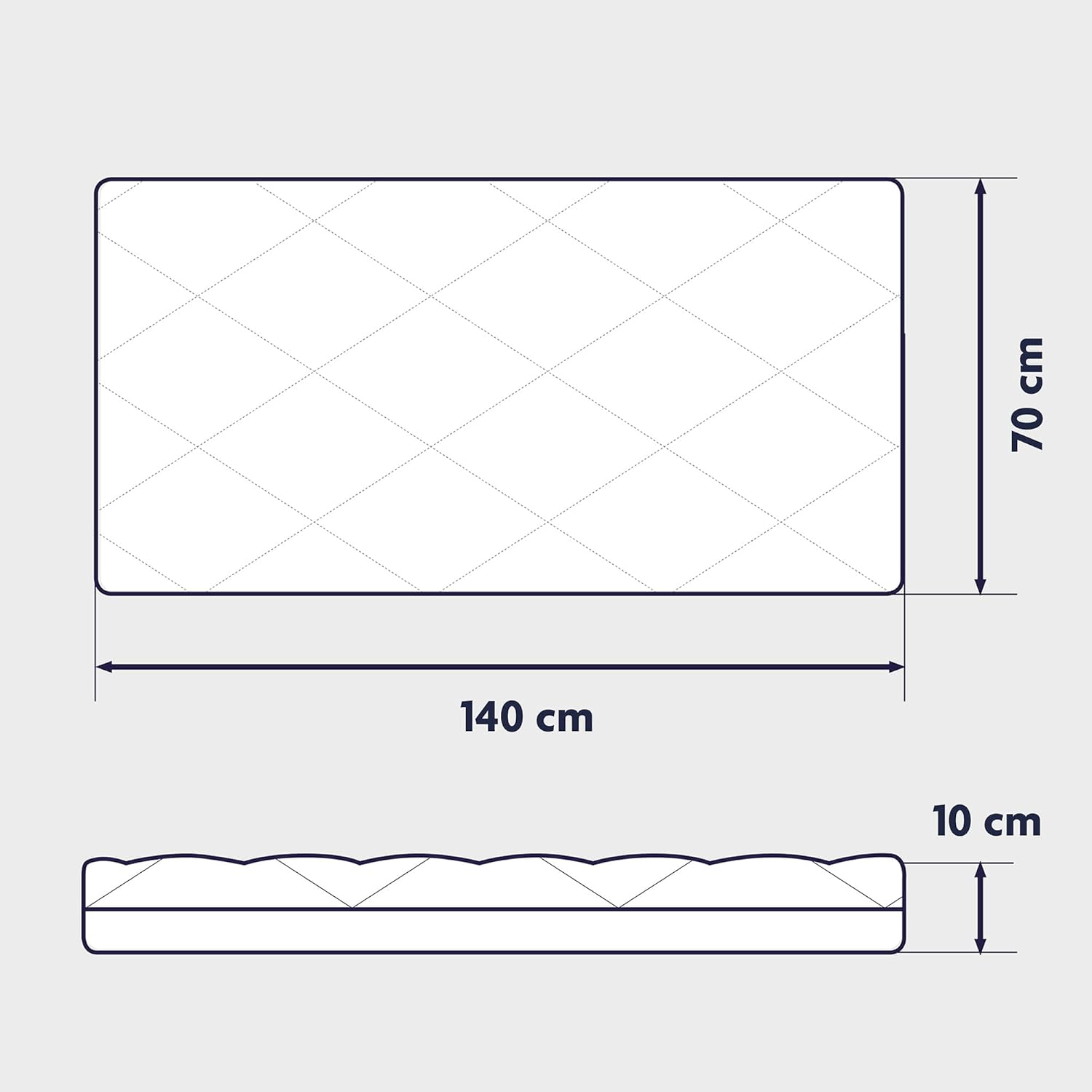 W-Dragon Julius Zalllner Dr. Labbe Air Premium Mattress 70 X 140 cm