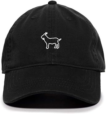 Tech Design Goat Embroidered Baseball Cap Cotton Adjustable Dad Hat