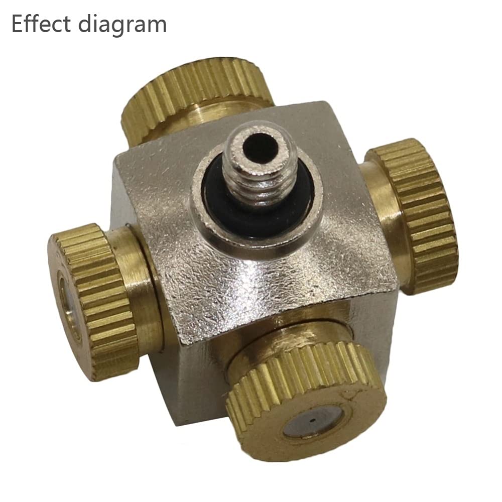 Adaptador de Conector de Manguera de Alta Presión, Roscaho de 3/16 ", Tres Orificios, Cuatro Orificios, Conectores Deua de Jardín Dere, Accesorios para de Nebulización, 20 Piezas/1 a 4/3I16 Pulgadas