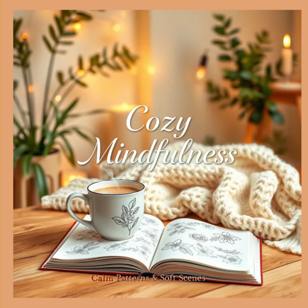 Cozy Mindfulness: Calm Patterns & Soft Scenes: Relaxing Cozy-Themed Pages for All Ages