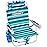 Tommy Bahama Beach Chair, Aluminum, Green Strips