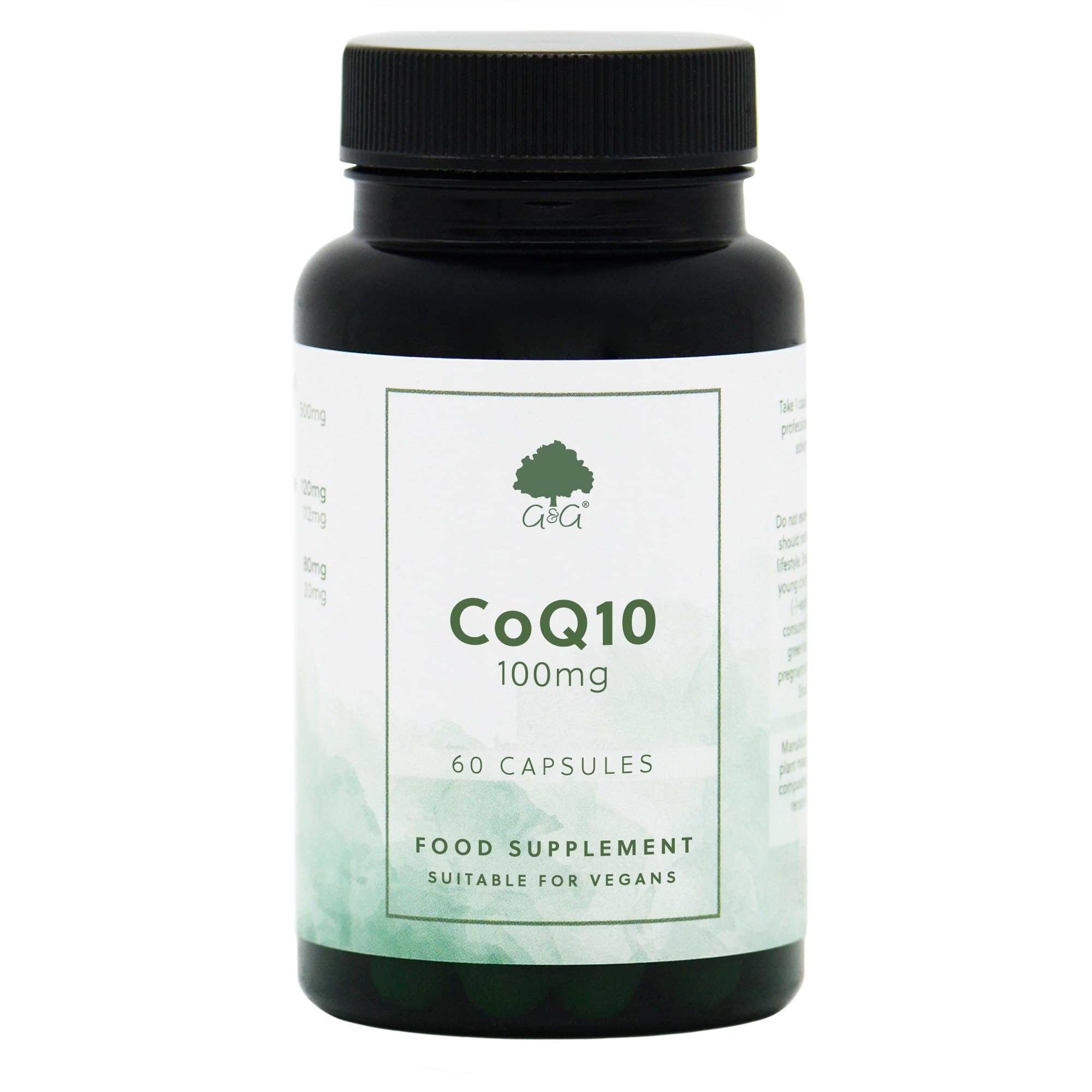 CoQ10 100mg Supplement - 60 Vegan Capsules - G&G Vitamins