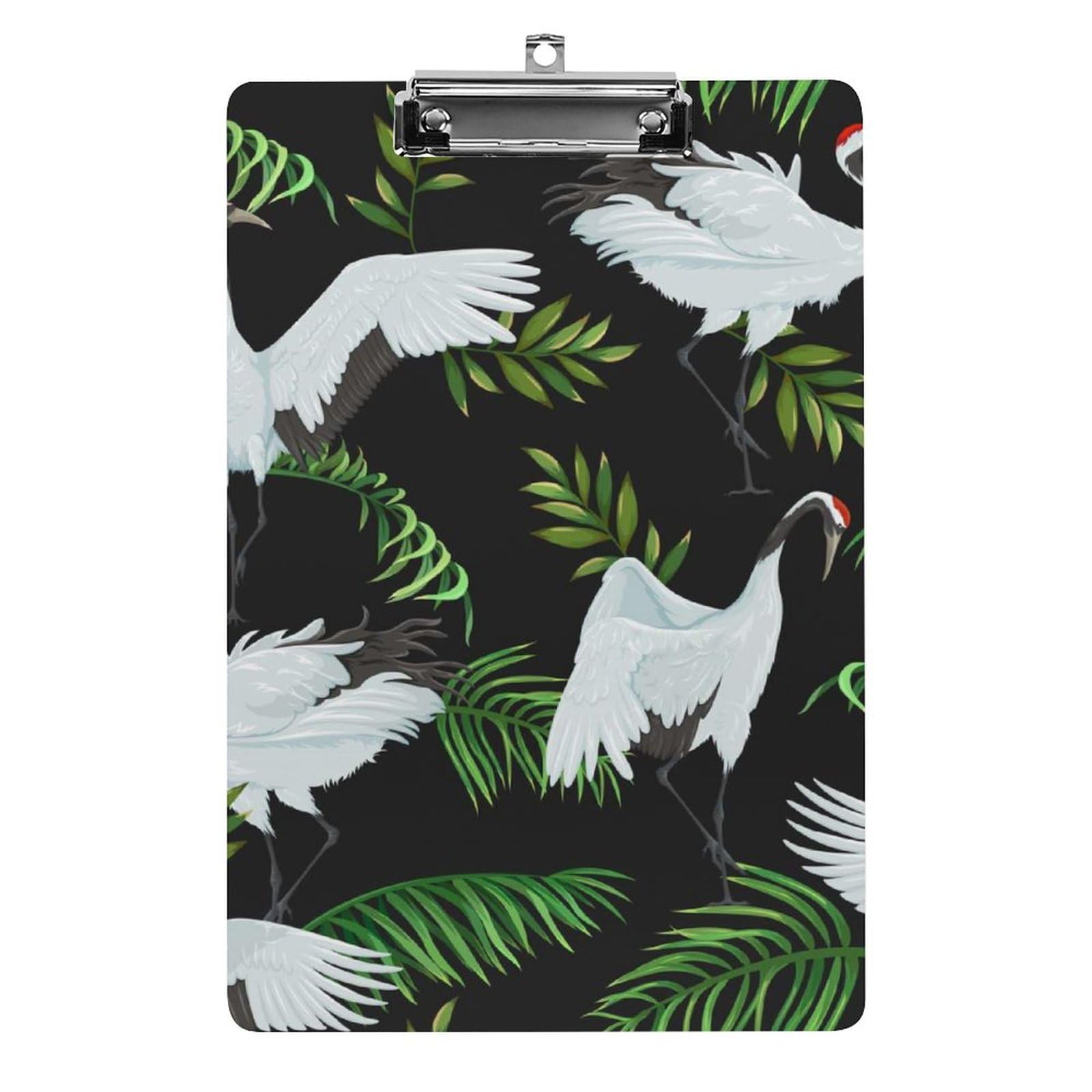 Porte-bloc A4 avec pince à clip profil bas Oiseau Blanc - 8