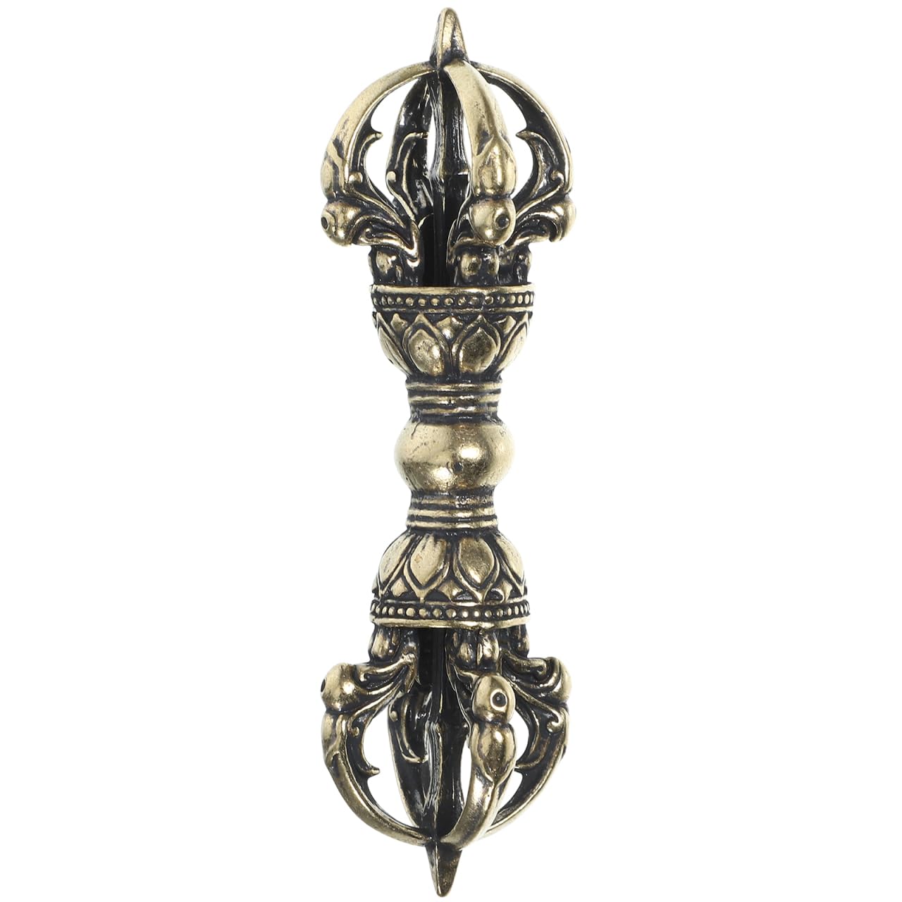Vajra Dorge Antique Brass Dorje Vajra Pestle Four Strands Demon Pestle Buddhism Religious Supplies Buddhist Decoration
