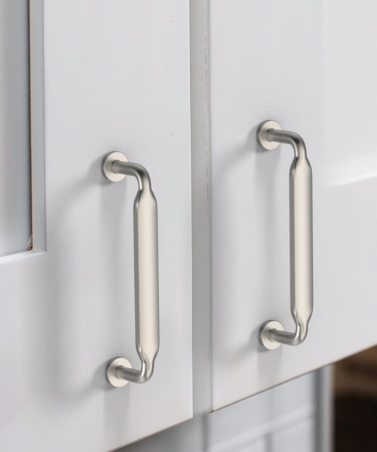 10 Pack 6-1/5''(160mm) Vintage Cabinet Handles Antique Cabinet Pulls Kitchen Antique Brass Drawer Pulls Dresser Hardware for Cupboard Bathroom