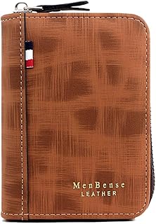 Motevia Card & Money Wallet for Men & Women – Stylish Faux Leather – 11 Interior Pockets – Light and Practical Zipper Wallet – Modern Design for Cards & Money (Havan1)