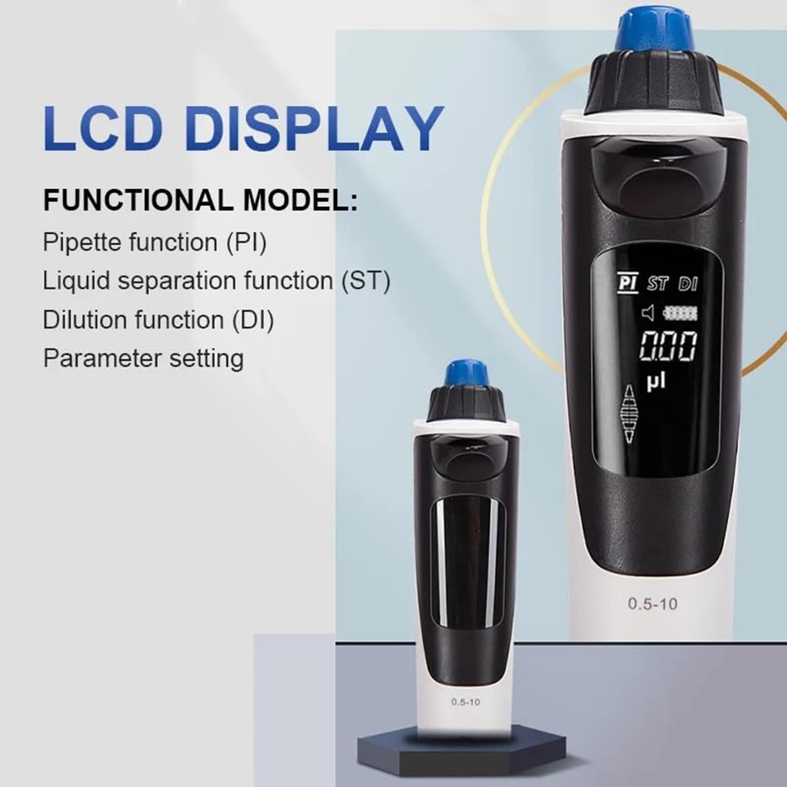Esposizione chiara automatica di calibratura dei pipettatori digitali della pipetta elettrica per il laboratorio biochimico 0.5-10μL a 100-1000μL