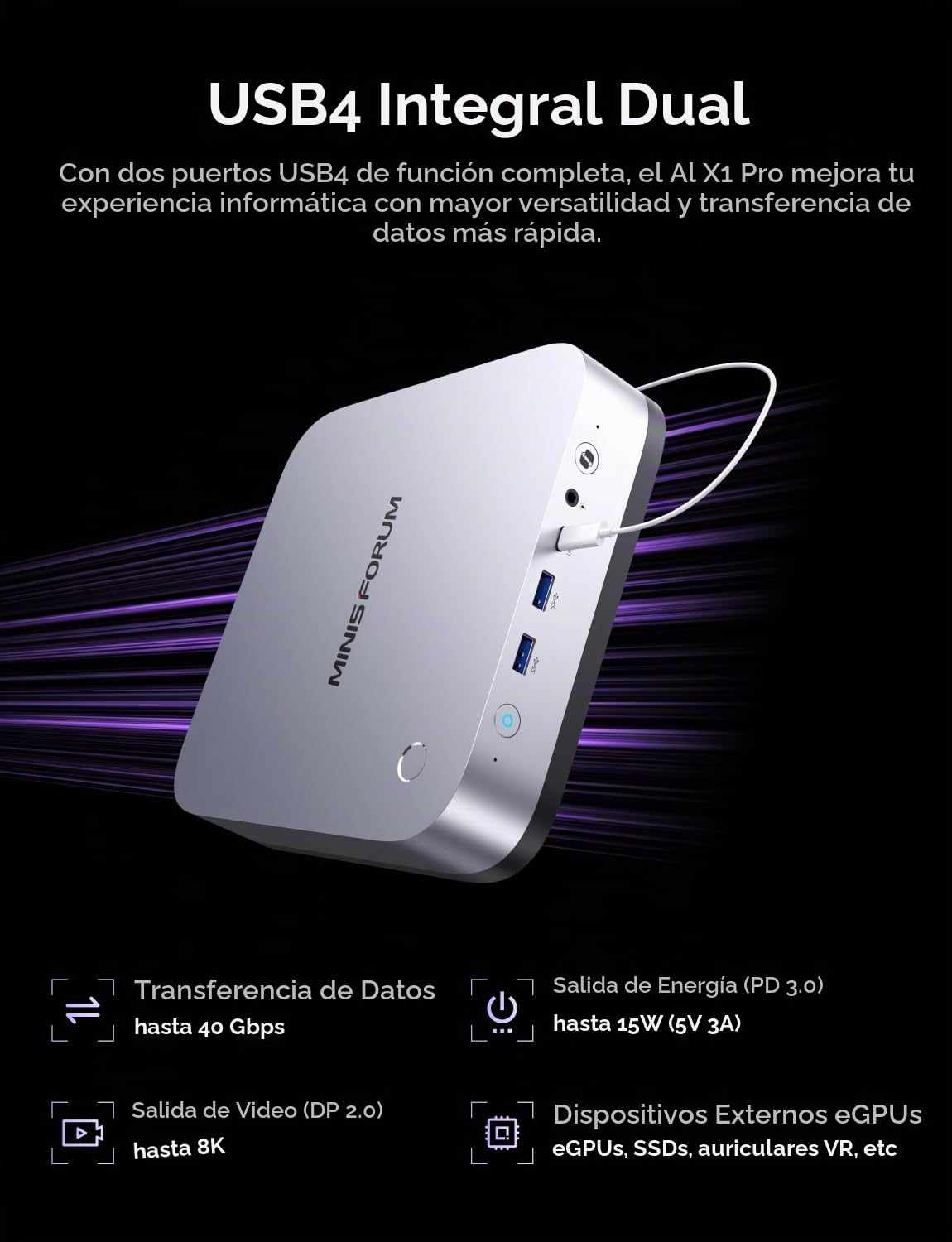 Amazon.com: MINISFORUM AI X1 Pro-370 Mini PC AMD Ryzen AI 9 HX 370