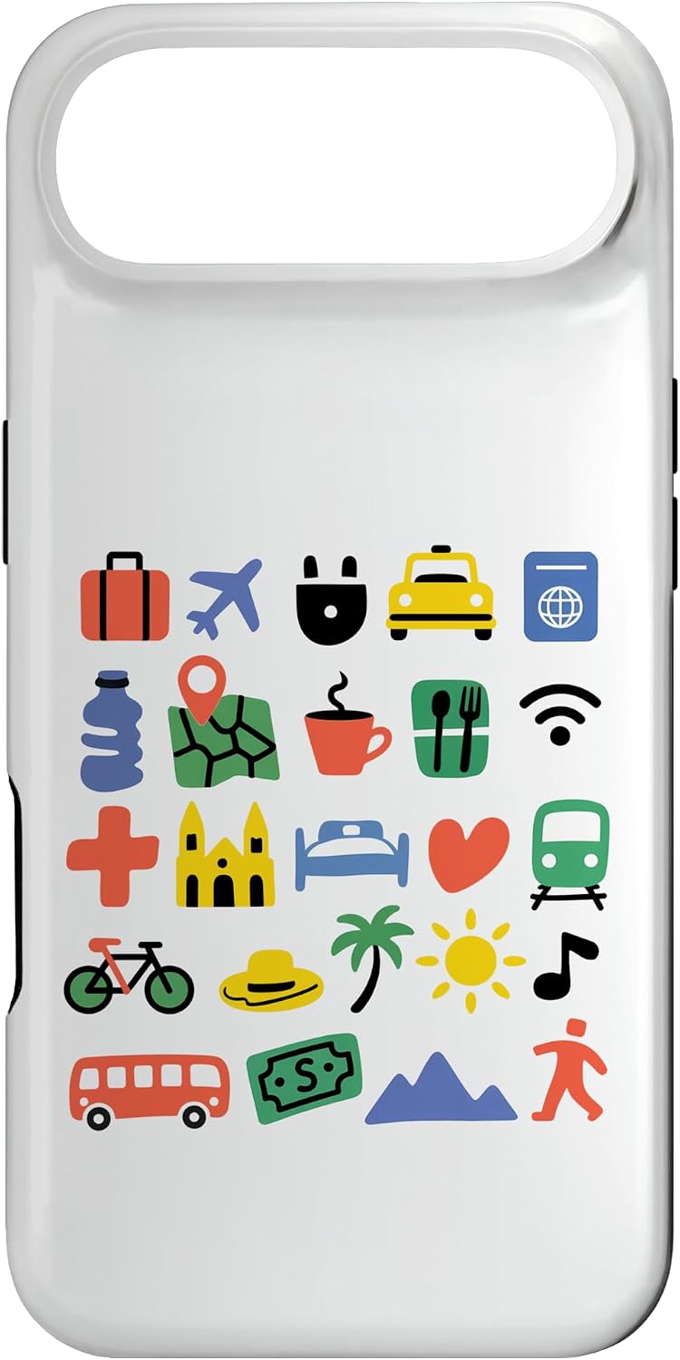 Show me Travel Gift Idea Icons Symbols Pictogram Tourist Case for iPhone Air
