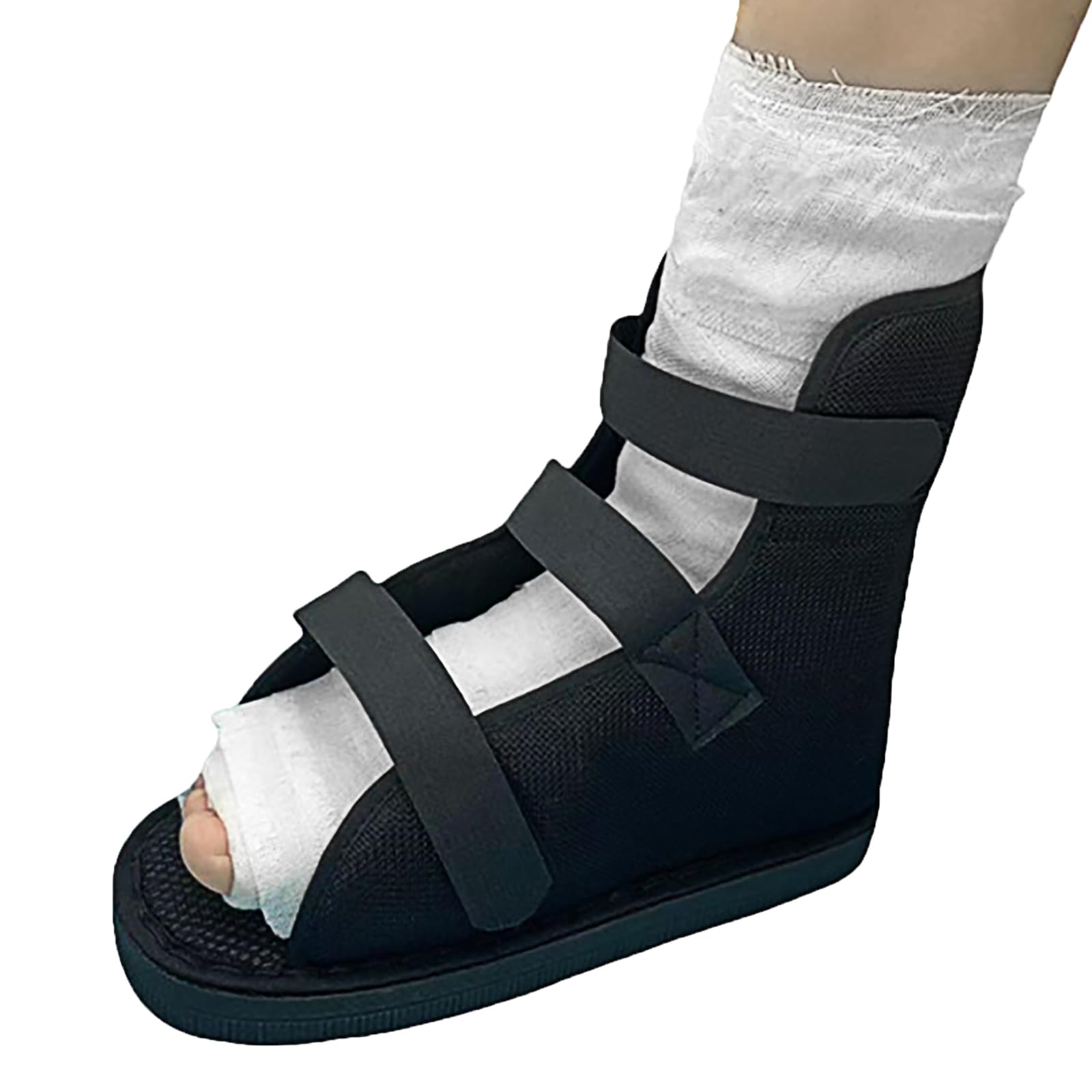 TINAYAUE Fracture Cast Boots Breathable Open Toe Plaster Cast Shoe 1 PCS Adjustable Walking Boot for Foot Sprains Ankle Fractures