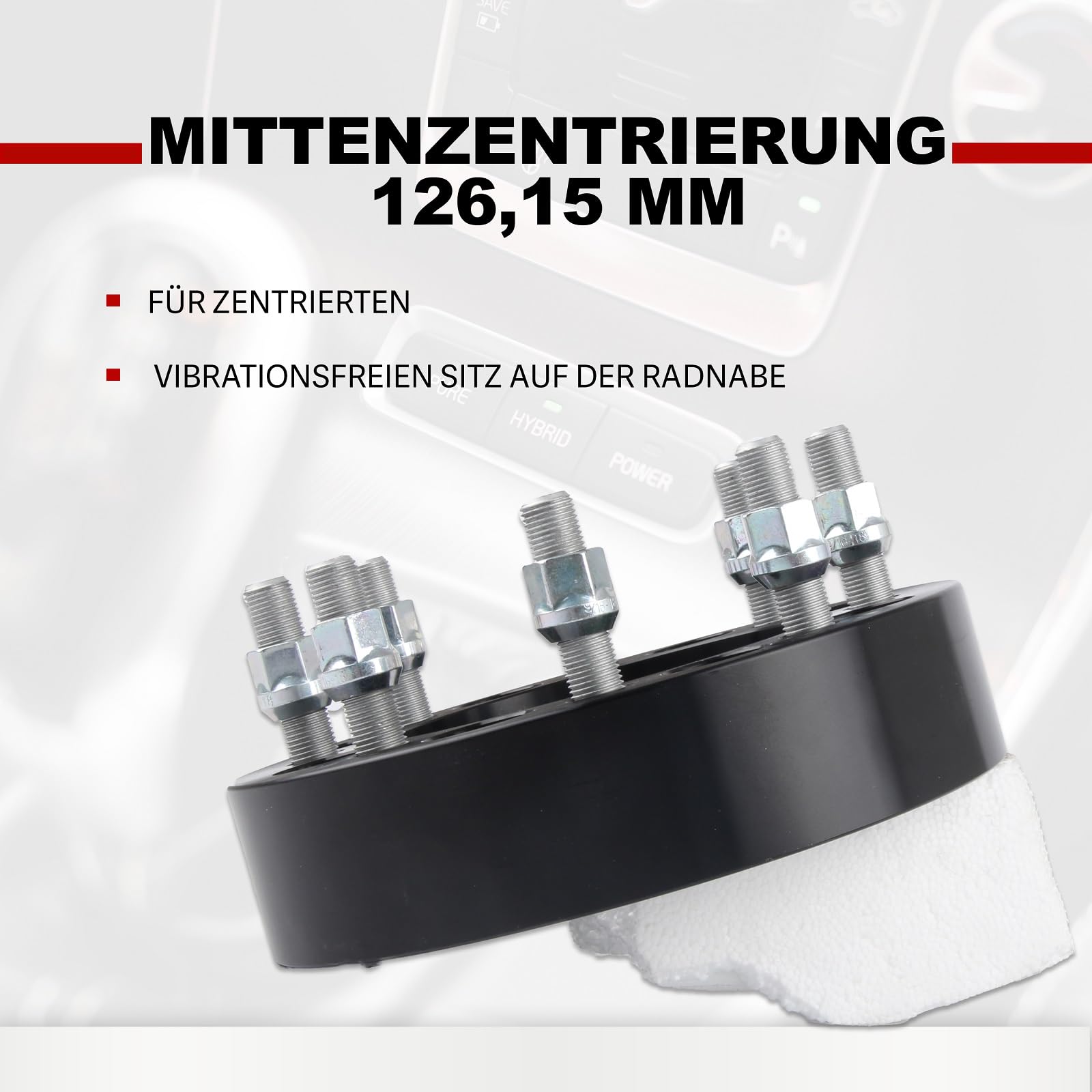 2 Stück 5,1 cm geschmiedete Spurverbreiterungen – 8 x 165,1 mm 8 Lug mit 126,15 mm Mittelbohrung – Schwerlast-LKW-Legierung Nabenzentrisches Abstandshalter Kit für Pickup