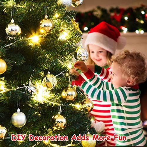 COSTWAY 5FT/6FT/7FT/8FT Green Pencil Slim Christmas Tree, Traditional Artificial Pine Xmas Tree with Metal Stand, Christmas Decoration and Gift (Green, 7FT/2.1M)