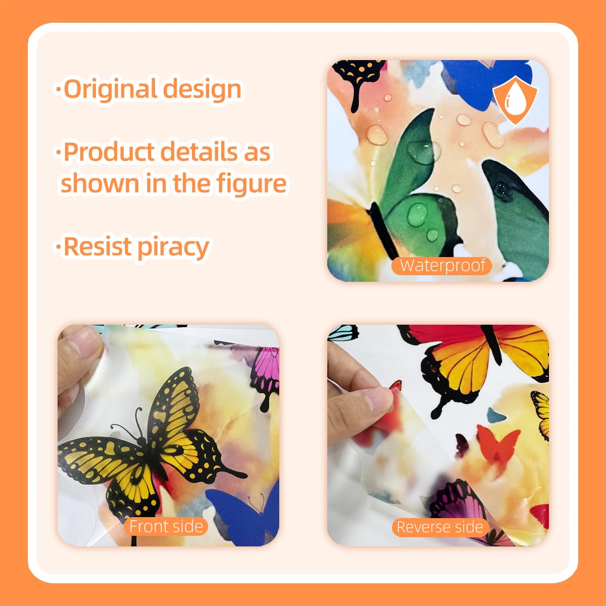 OUFEI Wall Stickers Room Decor for Teen Girls Peel and Stick Dreamy Creative Butterfly Girl Wall Decals for Baby Kids Nursery Bedroom Living Room Decoration - Image 4