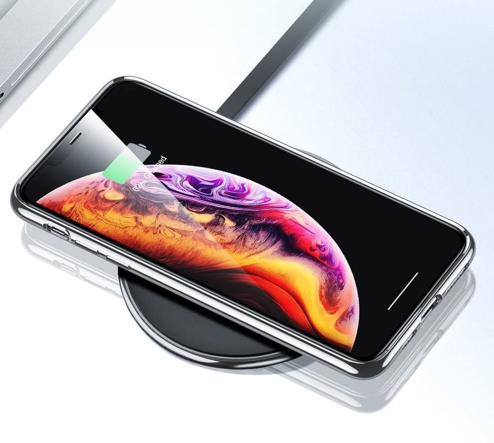 Carcasa de silicona cromada para Samsung Galaxy A50, contorno transparente, Bumper Protection, gel flexible (plata)