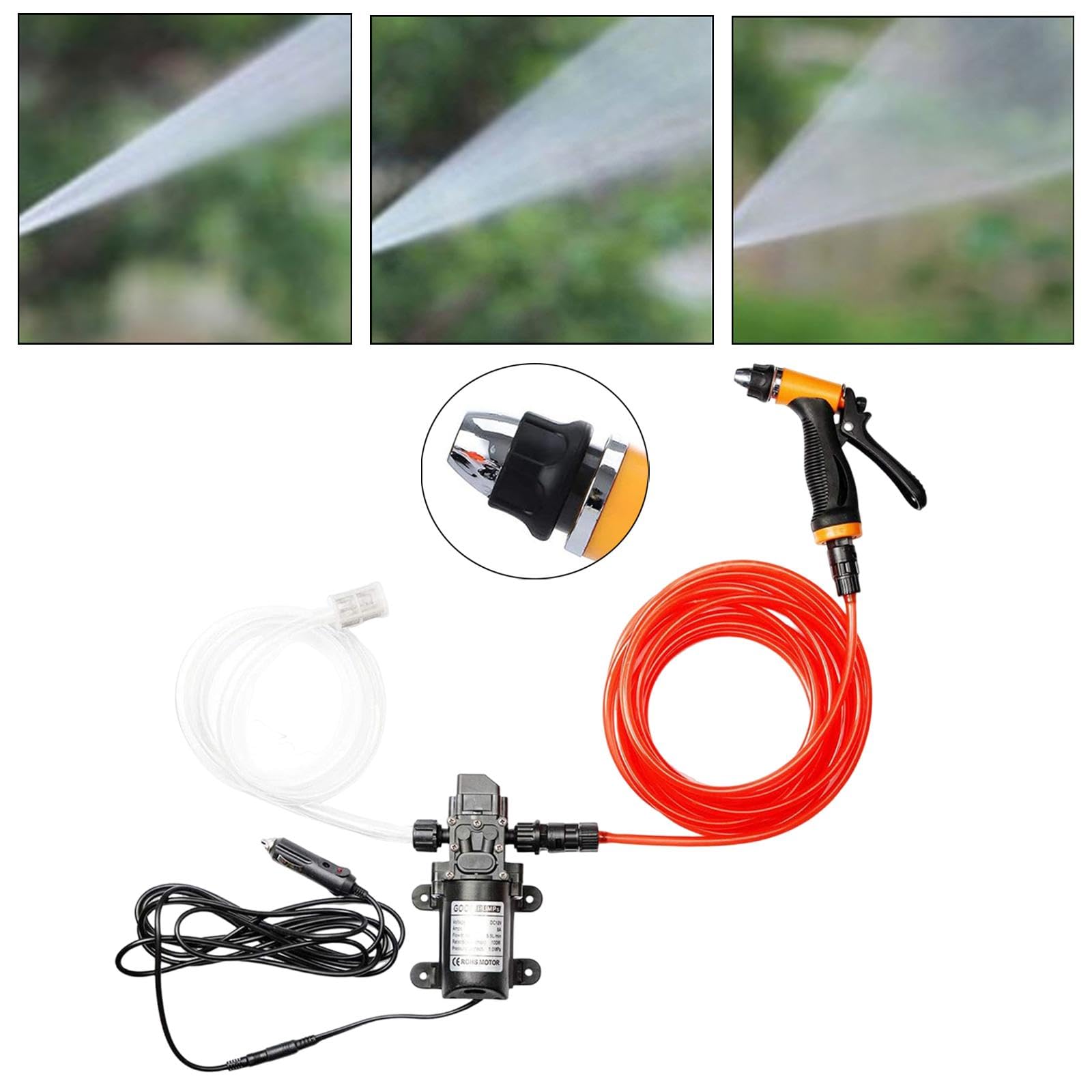 Bomba de Hidrolavadora Eléctrica de Alta Presión de 160 PSI, Accesorios para Barcos, Jardines Y Hogares.