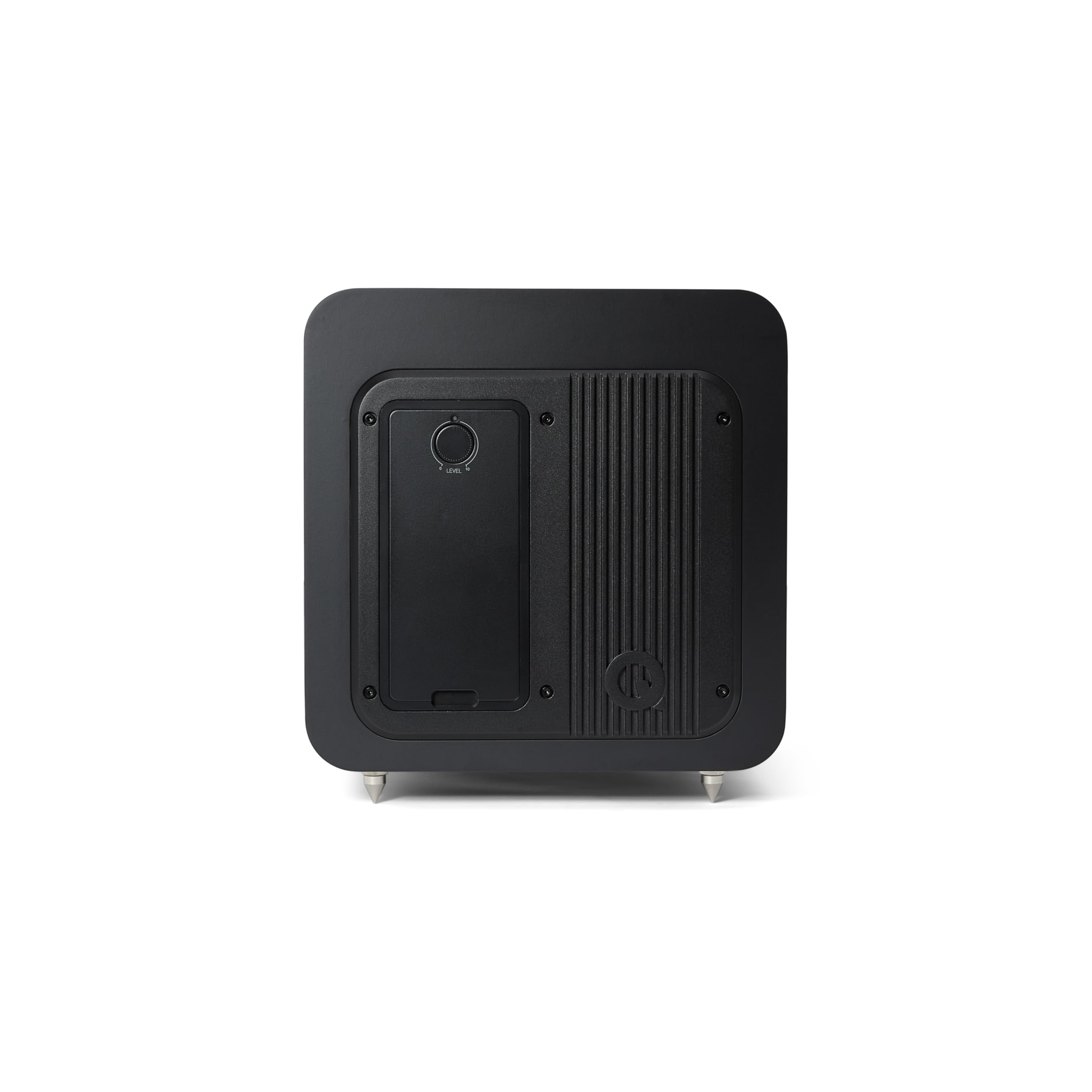 Q Acoustics Q SUB80 Subwoofer, controlador de graves de 8 pulgadas, carcasa deflectora infinita con amplificador de potencia máxima de 400 W para sistemas de cine en casa (negro satinado)