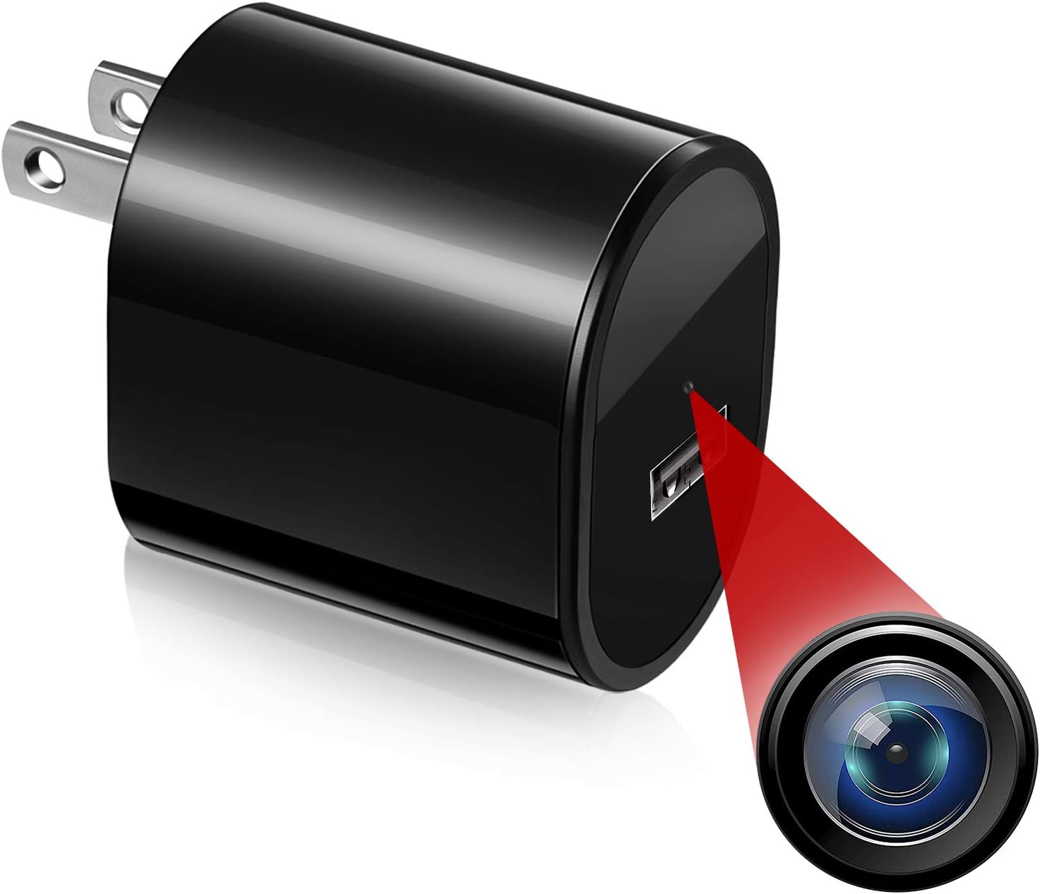 Hidden Spy Camera Mini Surveillance - Rovtop Security Cameras for Homes with Video HD 1080P, Motion Detection Portable USB Camera, Small Nanny Cam