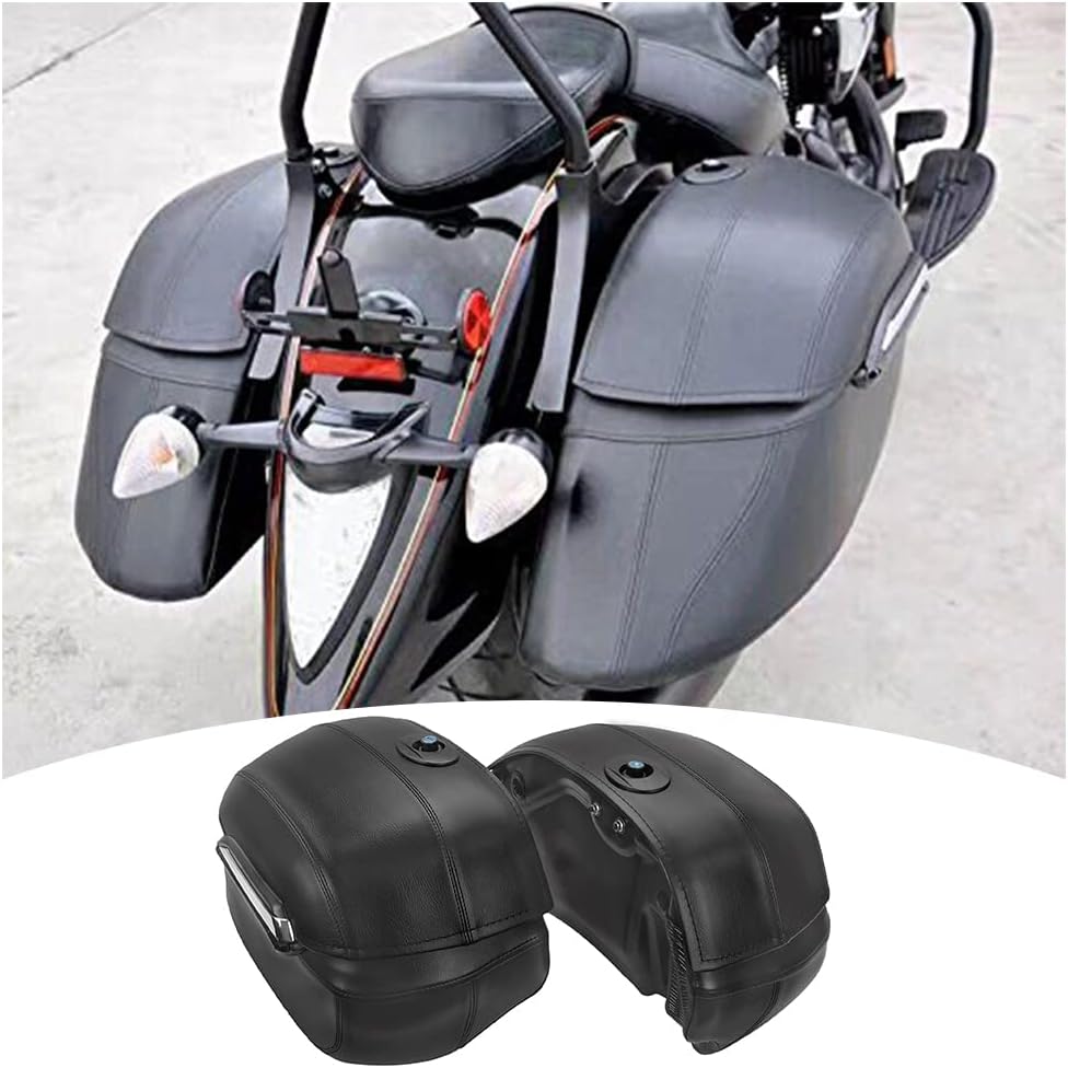 Motorcycle Luggage Saddle Bags Universal Fits for H.arley