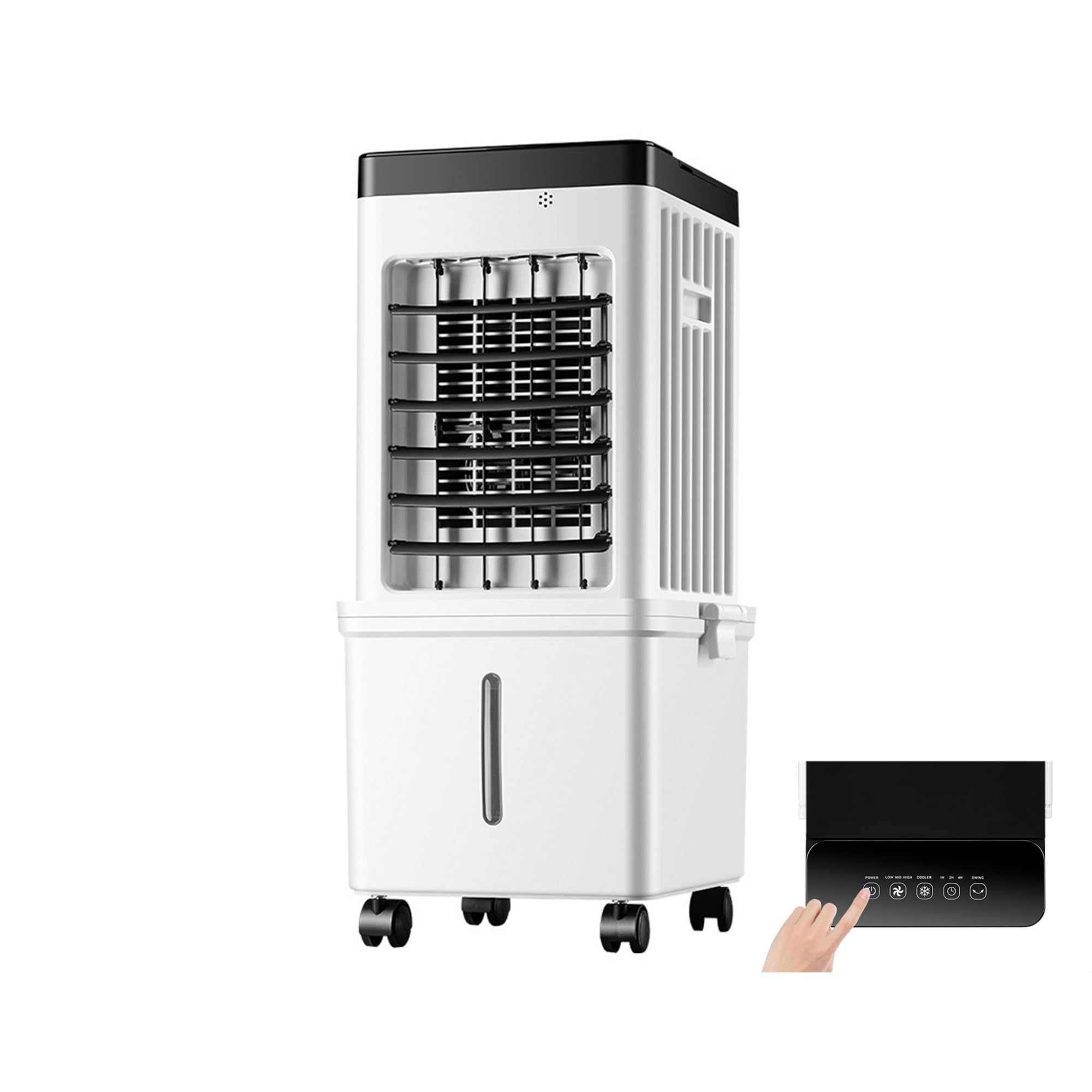 Portable Evaporative Air Cooler, Quiet Windowless Swamp Cooler