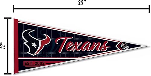 Vista 21 de Rico Industries NFL Football Classic - Banderín de fieltro de 12 x 30 pulgadas para decoración de pared, ideal para el hogar, dormitorio, decoración