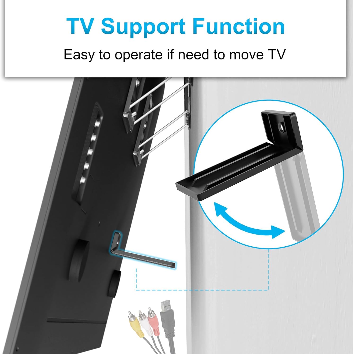 Ultra Slim TV Wall Mount for 37 to 80 inch Flat& Frame TV, Max 165 lbs, 0.37'' Low Profile Wall Mount, VESA 200 x 200-600 x 400 mm - Image 4