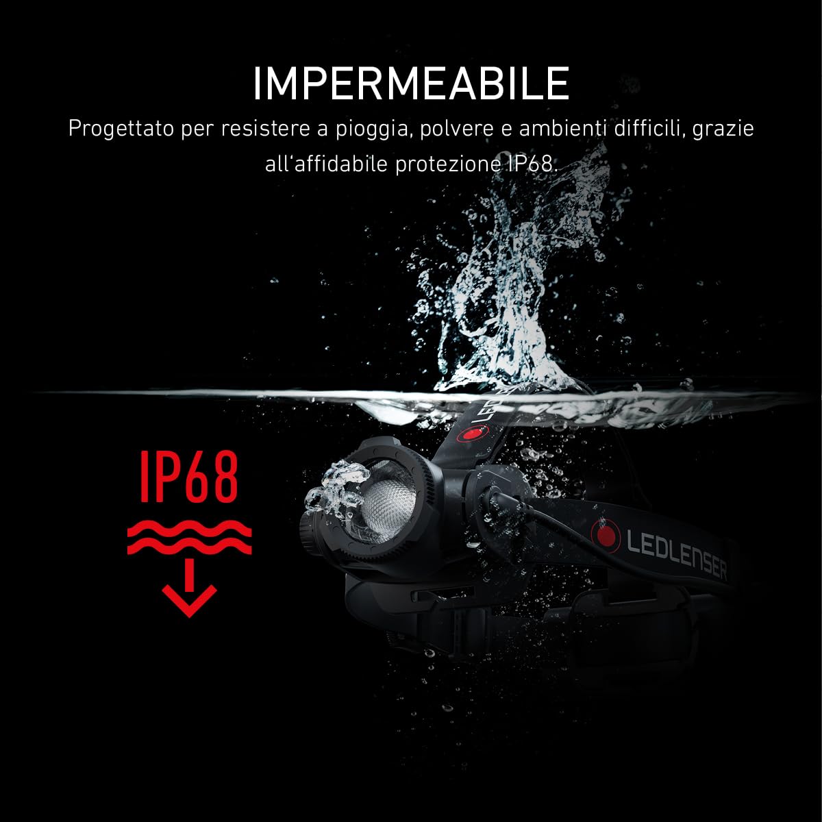 Ledlenser H15R Core Torcia Frontale LED, 2500 Lumen, Ricaricabile con Batteria al Litio, Impermeabile IP67, dimmerabile, Const. Light, Portata Luminosa di 250m, Cavo di ricaricamagnetico USB